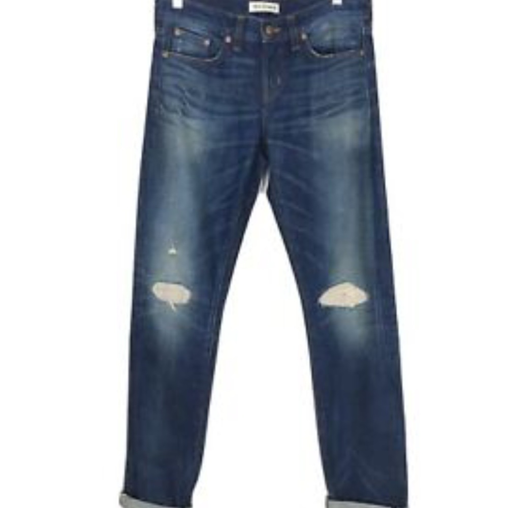 Madewell $275 Rivet & Thread Selvedge Slim Boyjean
